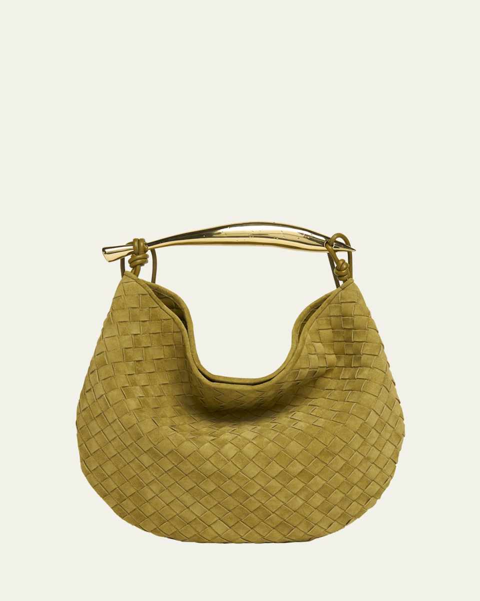 Sardine Medium Suede Hobo Bag